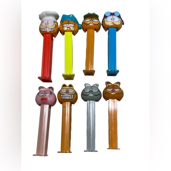 PEZ Other - Vintage Garfield PEZ Dispensers 90’s Arlene, Nermal, Chef, Pilot & More Lot of 8